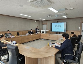 공주대학교 산학연구관에서 농경지 탄소저감을 위한 친환경 스마트 장치 개발 연구과제 최종보고회를 개최하였습니다.  